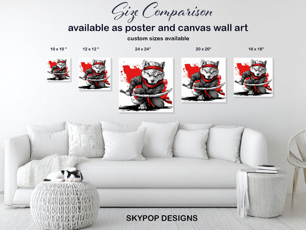 Wolf Ninja Art - View 7