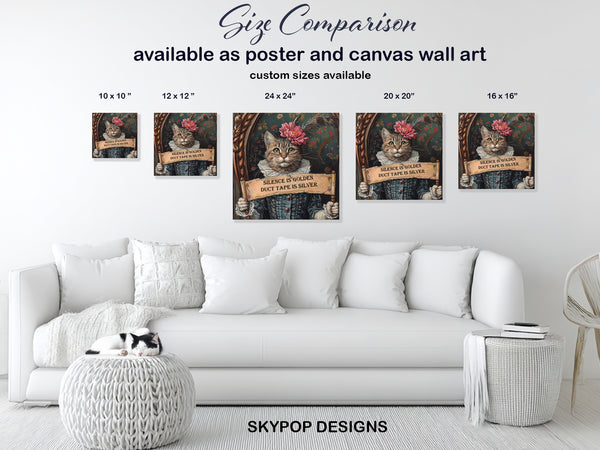 Cat With Funny Saying Art - View 7