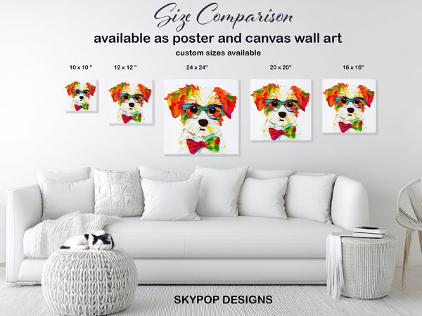 Shih Tzu With Glasses Art - View 7