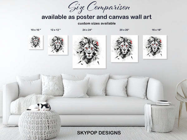 Lion's Gaze Art - View 7