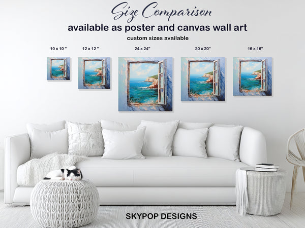 Coastal Window View Art - View 7