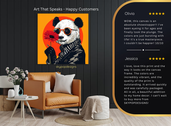 Panda Flower Art - View 8