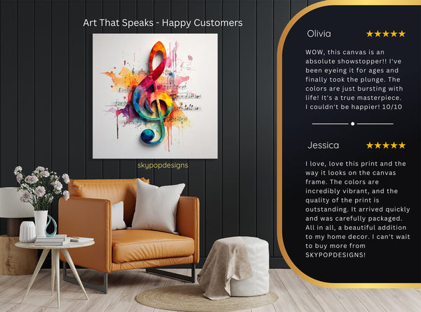 Treble Clef Art - View 8