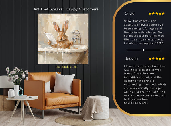 Bunny Bath Art - View 8