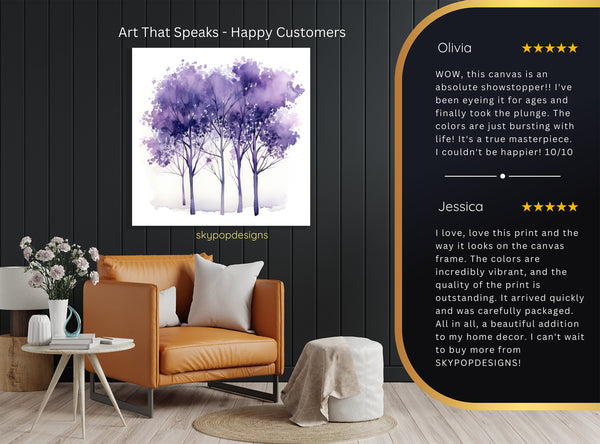 Purple Trees Art - View 8