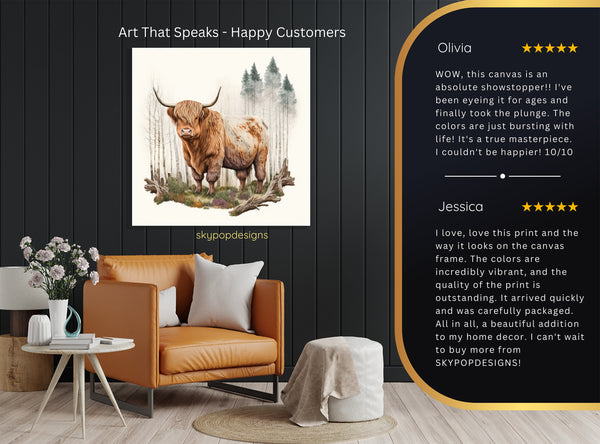 Highland Cow Art - View 8