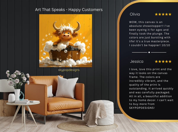 Highland Cow Art - View 8