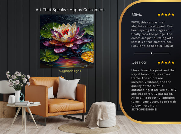 Water Lily Pond Art - View 8