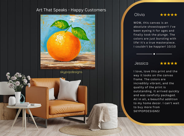 Orange Citrus Art - View 8