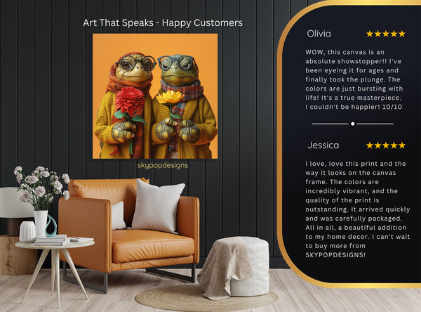 Turtle Couple Art - View 8