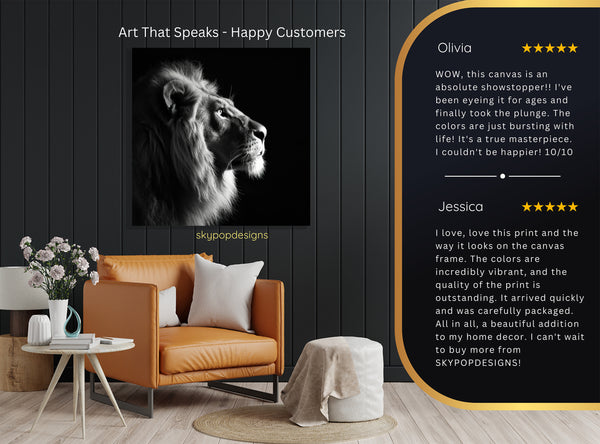 Lion Portrait Art - View 8