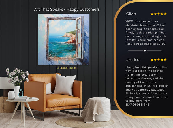 Coastal Window View Art - View 8