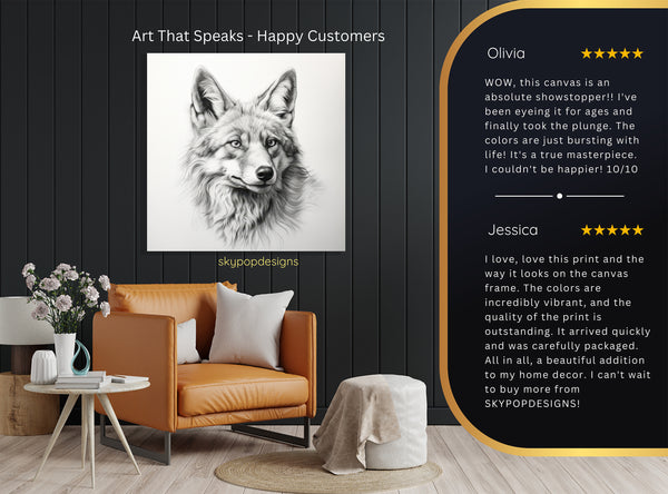 Wolf Portrait Art - View 8