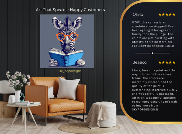 Zebra Reads Art - View 8
