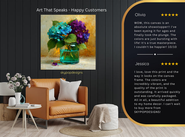 Hydrangea Bloom Art - View 8