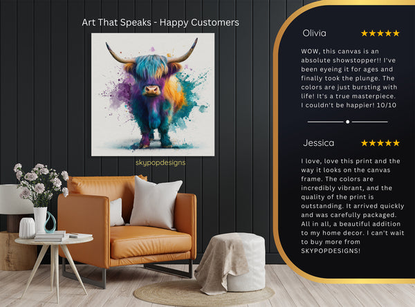 Highland Cow Art - View 8