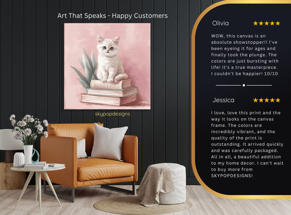 Cat Reading Nook Art - View 8