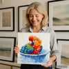 Parrot Bath Time Art - View 9