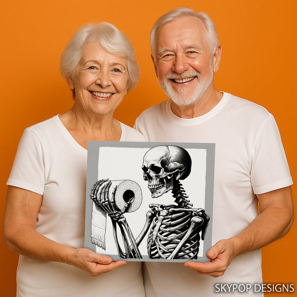 Skeleton Toilet Paper Art - View 9