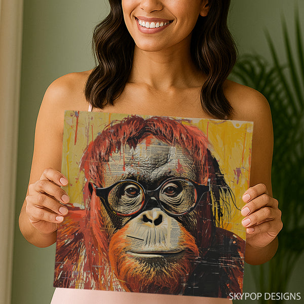 Orangutan Reading Art - View 9