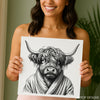 Highland Cow Robe Art - View 9