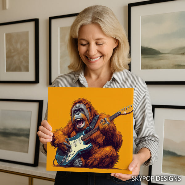 Orangutan Guitar Art - View 9