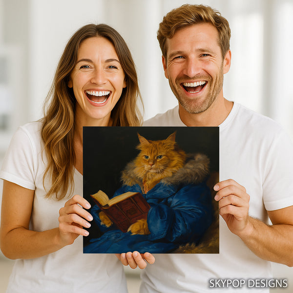 Cat Reading Art - View 9