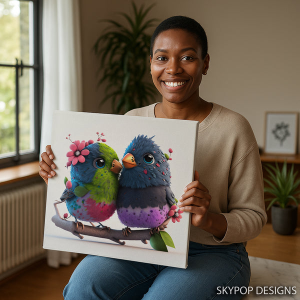 Love Birds Branch Art - View 9