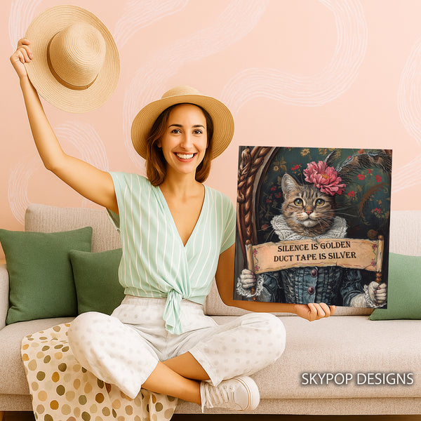 Cat With Funny Saying Art - View 9