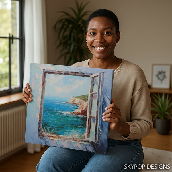 Coastal Window View Art - View 9