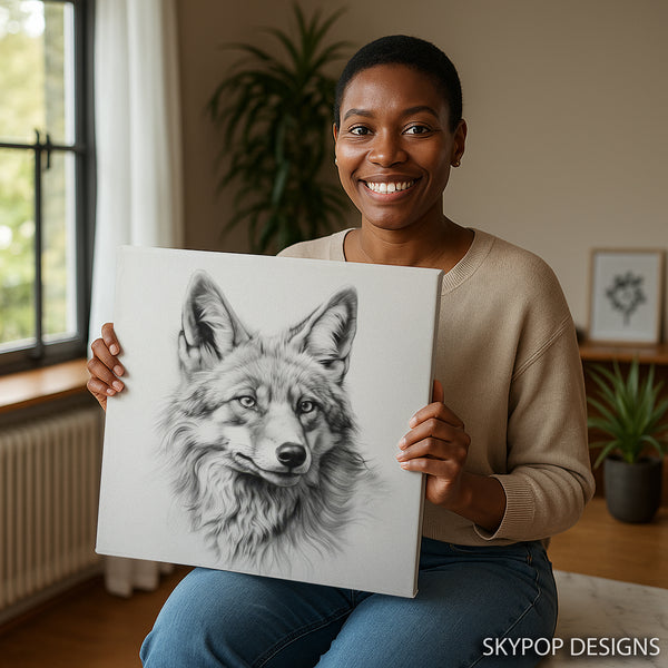 Wolf Portrait Art - View 9