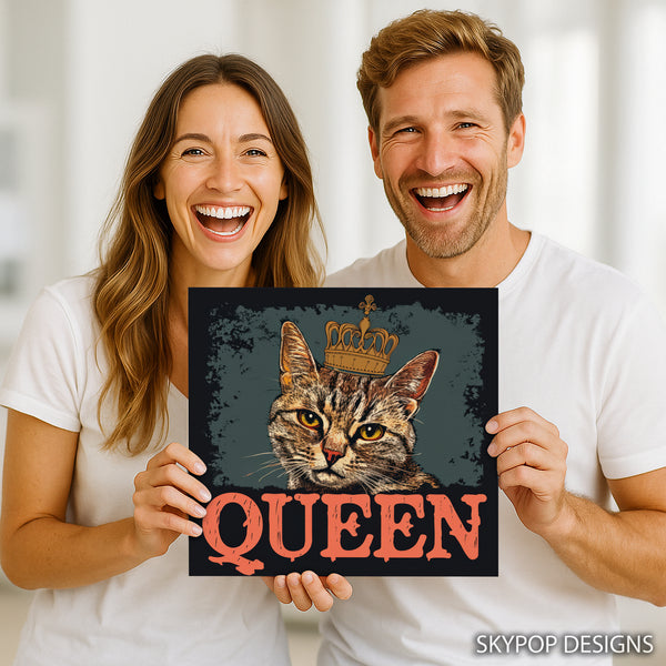 Regal Cat Queen Portrait Art - View 9