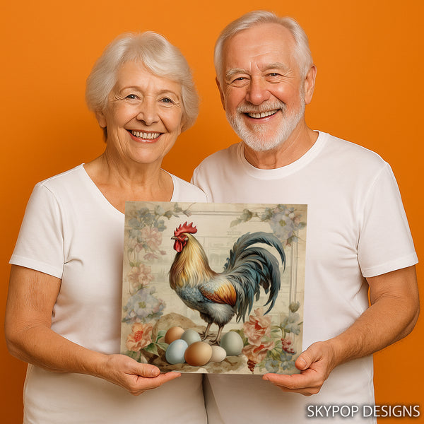 Rooster Eggs Art - View 9