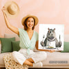 Hippopotamus Art - View 9