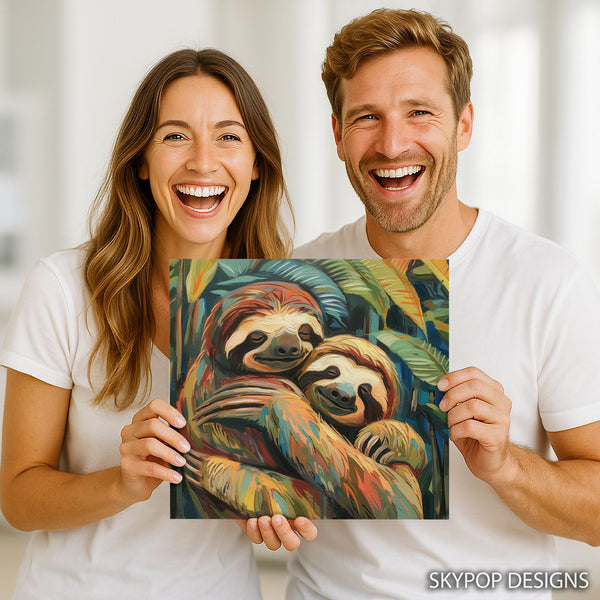 Sloth Hug Art - View 9
