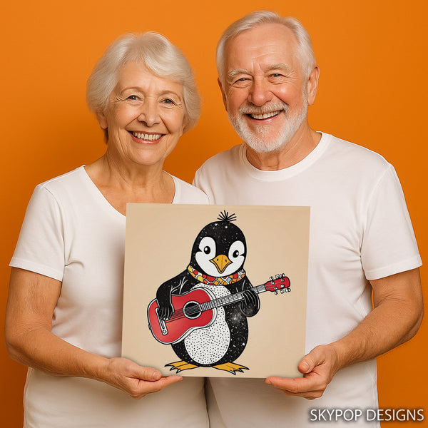 Penguin Rock On Art - View 9