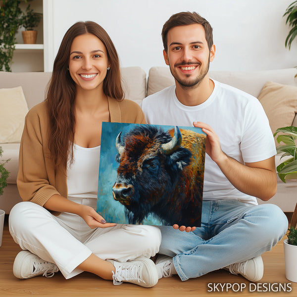 Bison Portrait Art - View 9
