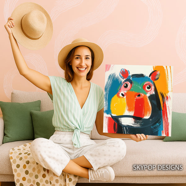 Hippopotamus Art - View 9