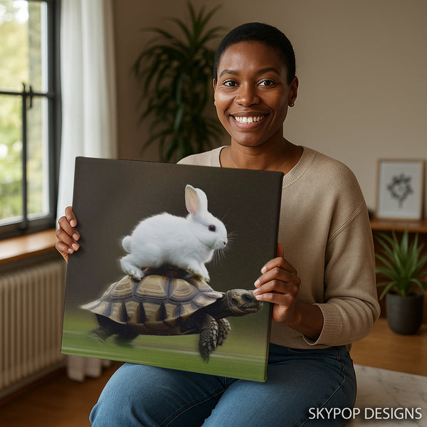 Bunny Tortoise Art - View 9