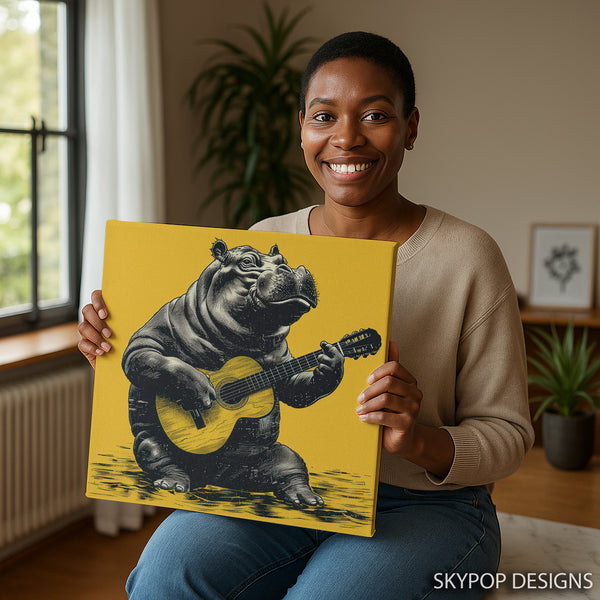 Hippopotamus Art - View 9