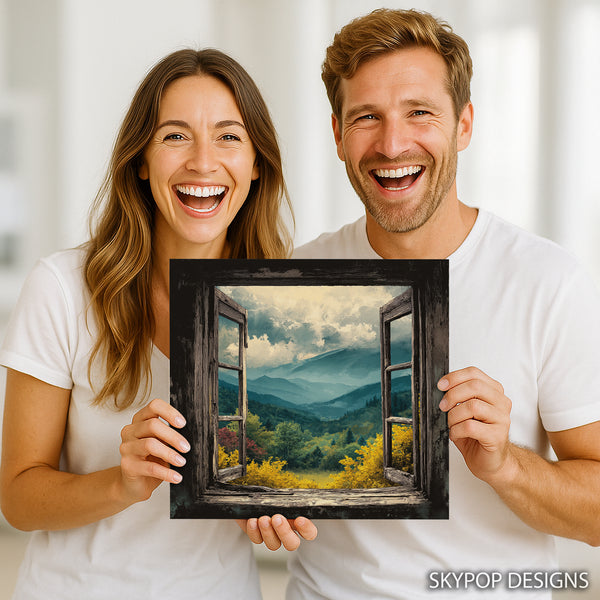 Mountain Window View Art - View 9