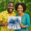 Watercolor Forest Art - View 9