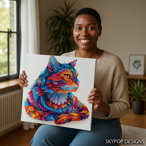 Psychedelic Cat Art - View 9