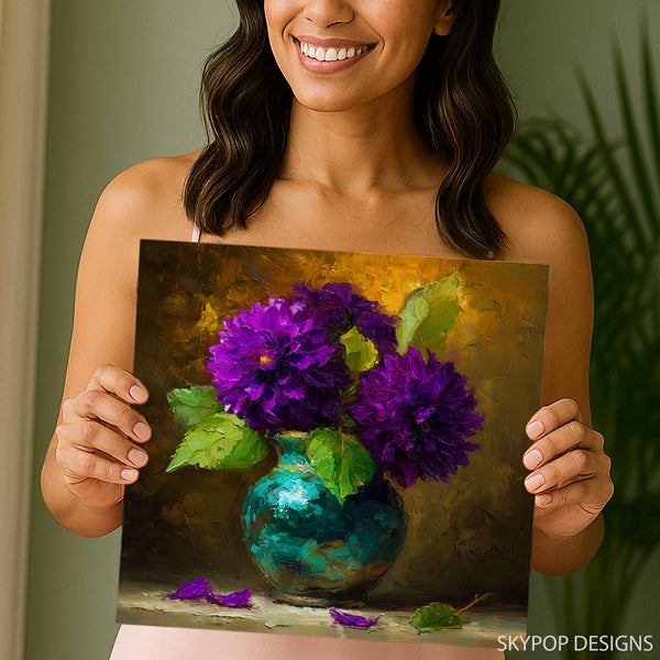 Dahlia Bouquet Art - View 9