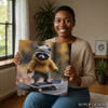 Raccoon Skater Art - View 9