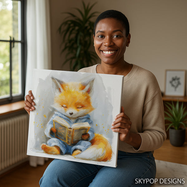 Fox Reading Art - View 9