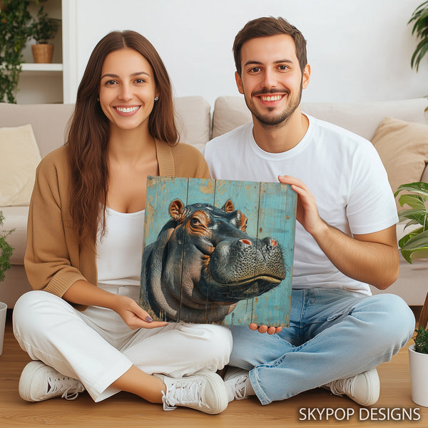 Hippopotamus Art - View 9