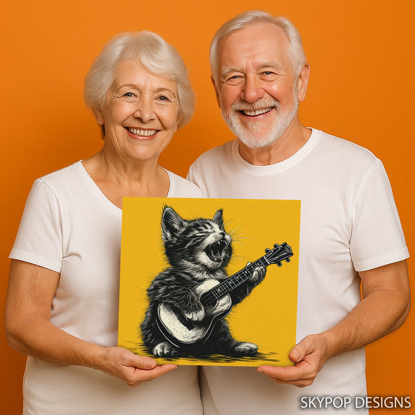 Rock Star Cat Music Art - View 9